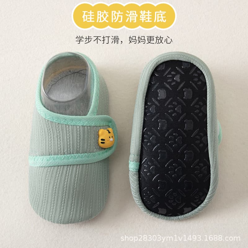 Baby floor shoes, spring and autumn cartoon Velcro socks, children's indoor home soft-soled non-slip cool-proof toddler shoes 5
