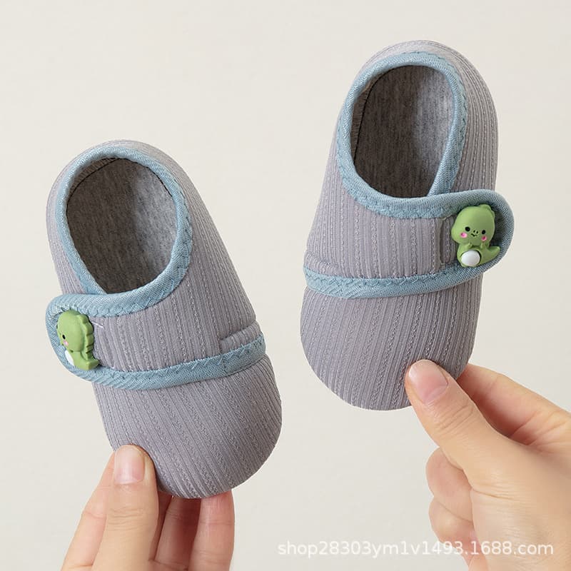 Baby floor shoes, spring and autumn cartoon Velcro socks, children's indoor home soft-soled non-slip cool-proof toddler shoes 7