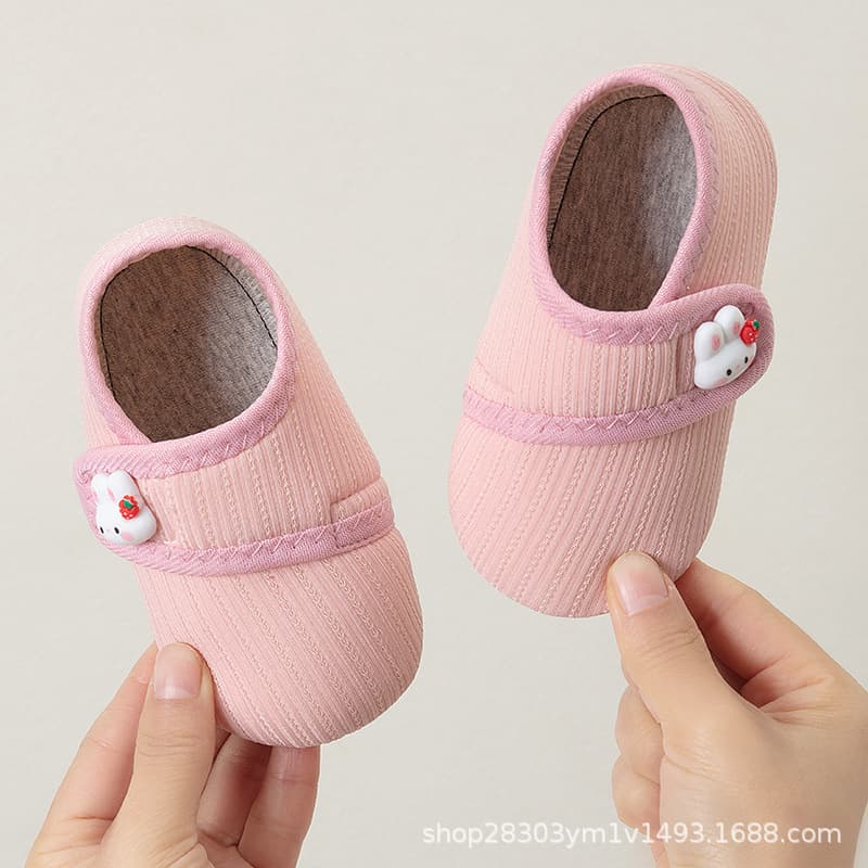 Baby floor shoes, spring and autumn cartoon Velcro socks, children's indoor home soft-soled non-slip cool-proof toddler shoes 9