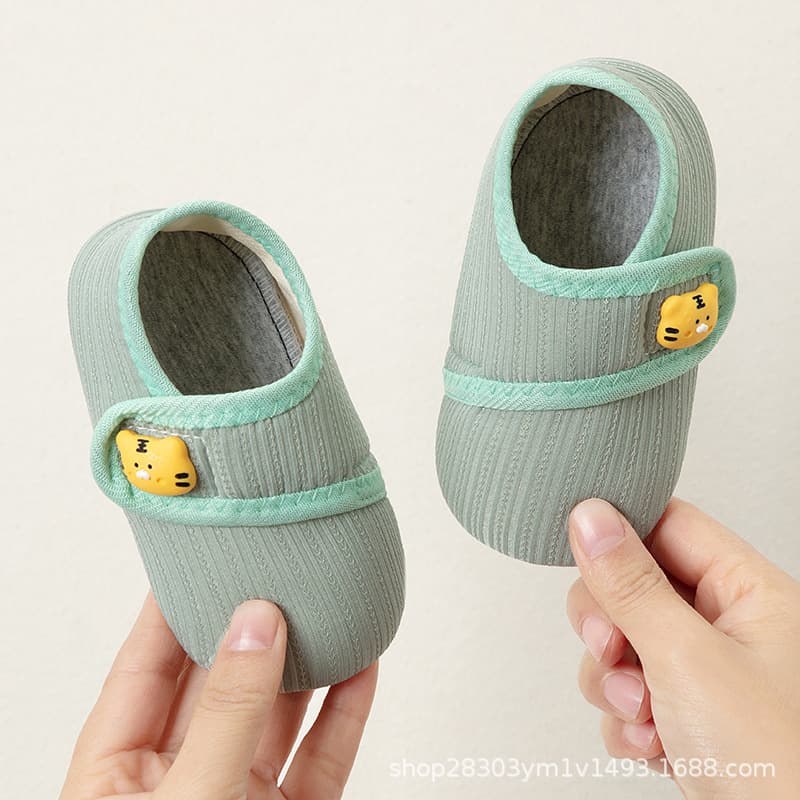 Baby floor shoes, spring and autumn cartoon Velcro socks, children's indoor home soft-soled non-slip cool-proof toddler shoes 10