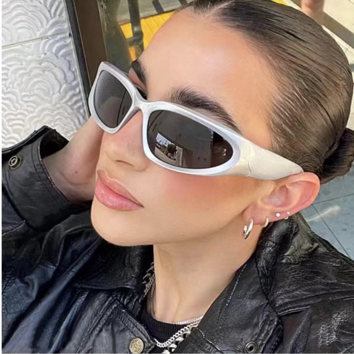 Sunglasses for men for driving, high-end anti-UV and anti-glare sunglasses, European and American steampunk sunglasses 2
