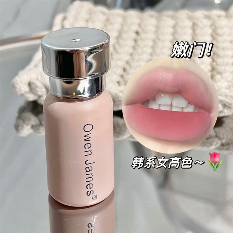 Owen james small pink cream lip mud matte matte velvet long-lasting not easy to fade lipstick net red lip glaze wholesale 1