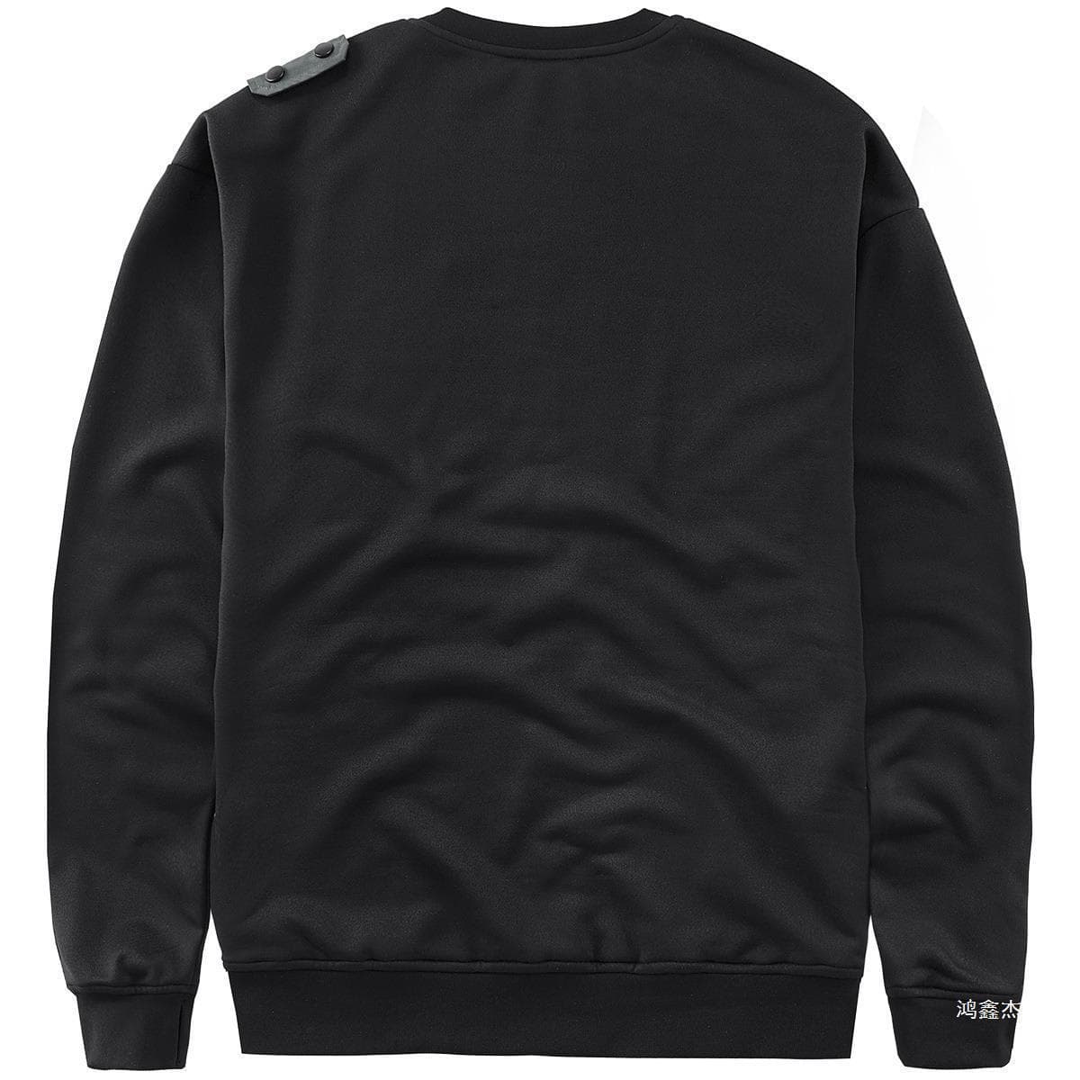 Autumn and winter street sweatshirt men's Korean style trendy functional long-sleeved T-shirt round neck fake two-piece tactical workwear top 3