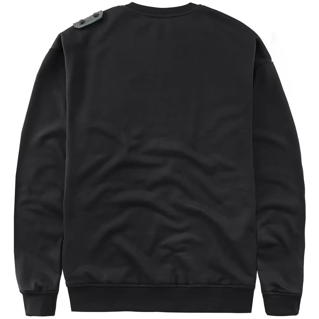 Autumn and winter street sweatshirt men's Korean style trendy functional long-sleeved T-shirt round neck fake two-piece tactical workwear top 5