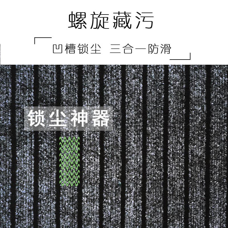 Seven-stripe carpet for home kitchen bathroom commercial large area entrance door mat hotel corridor stair mat non-slip 3