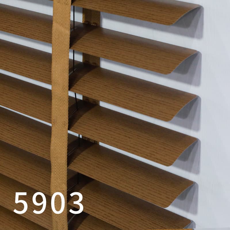 Imitation wood blinds wholesale aluminum alloy electric blinds living room office waterproof new Chinese style sunshade blinds 7