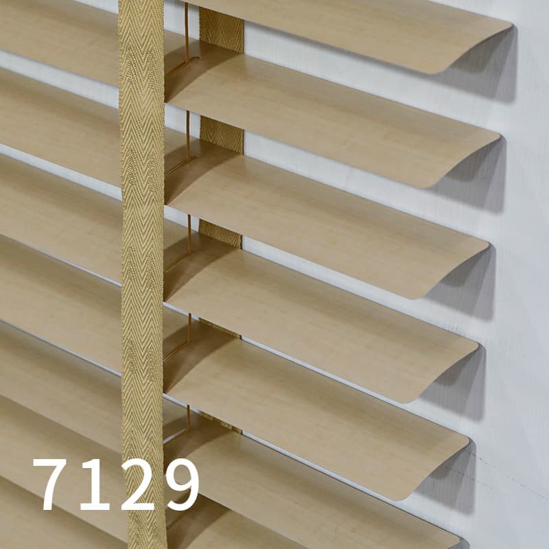 Imitation wood blinds wholesale aluminum alloy electric blinds living room office waterproof new Chinese style sunshade blinds 9