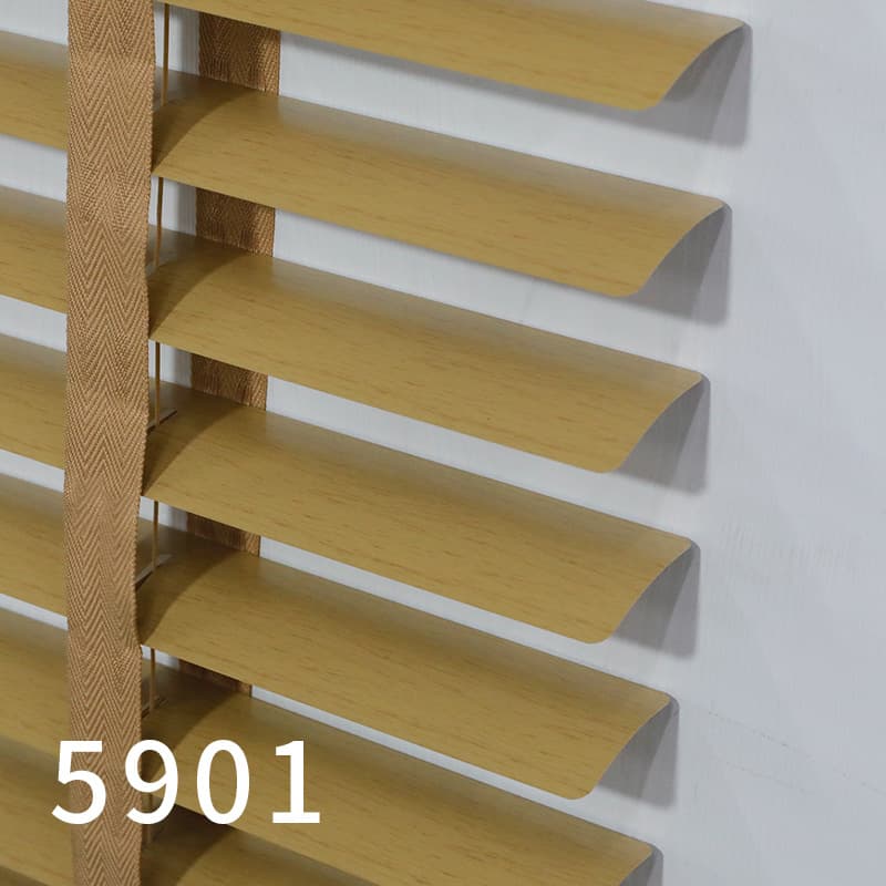 Imitation wood blinds wholesale aluminum alloy electric blinds living room office waterproof new Chinese style sunshade blinds 10