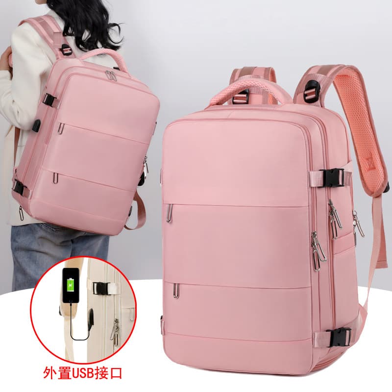 New men's and women's backpacks, large-capacity carry-on travel bags, multi-layer double zipper casual backpacks, laptop bags 2