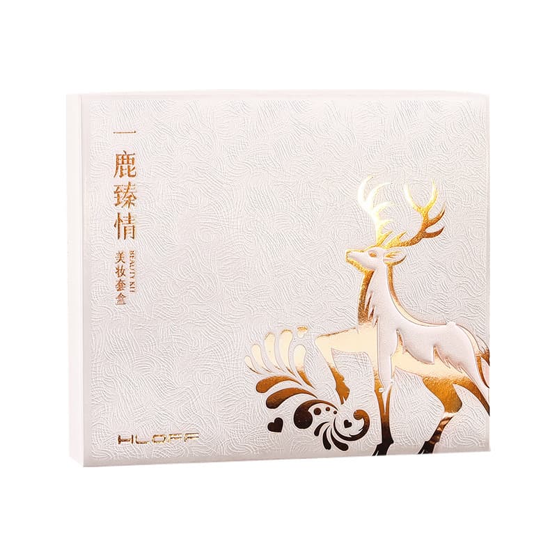 Han Luofei Yilu Zhenqing Beauty Makeup Kit Concealer Liquid Foundation Small Tube Lipstick Set Christmas Valentine’s Day Gift Box 6