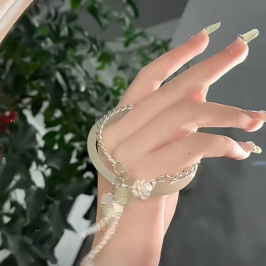 New Chinese style ancient style national trend bell bracelet women's light luxury niche exquisite bracelet high-end cold accessories tassel bracelet 5