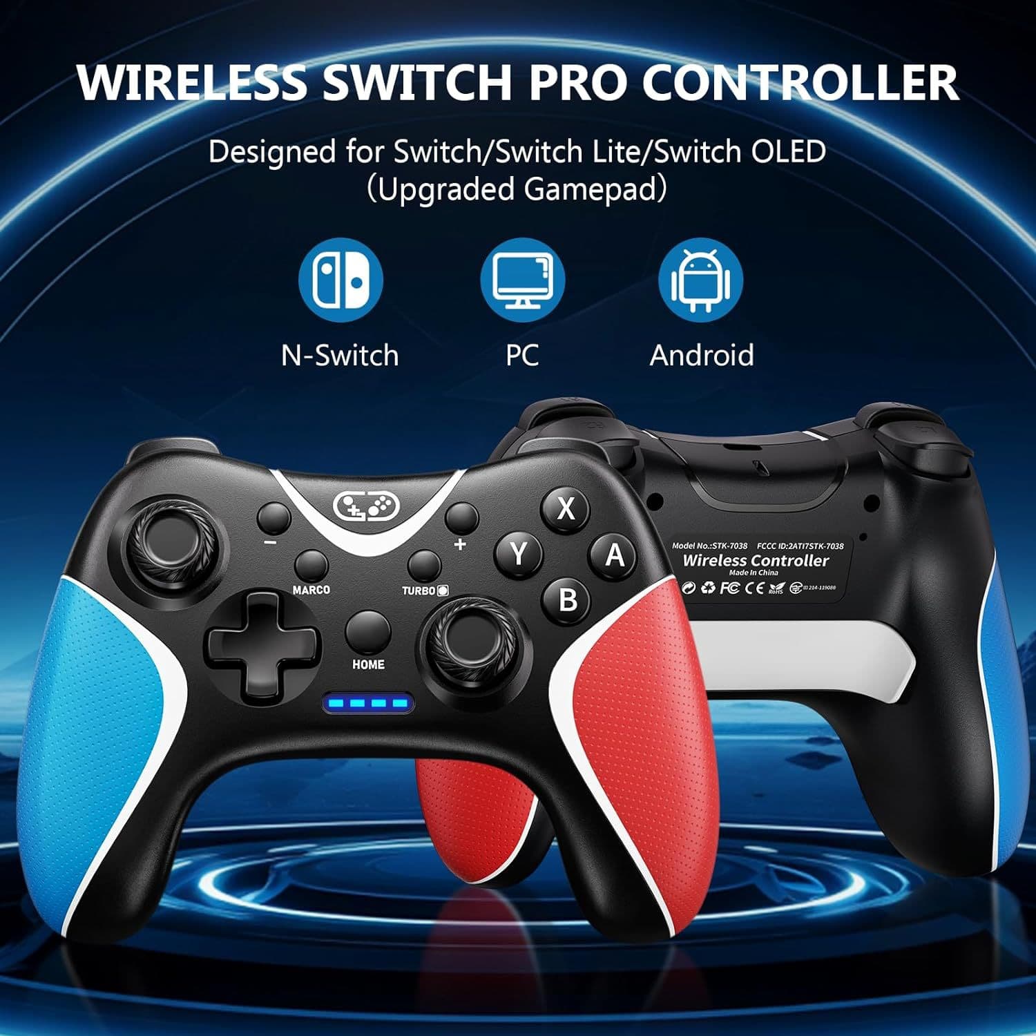 SWITCH game controller NS wireless controller custom back key programming burst Bluetooth wireless controller 2