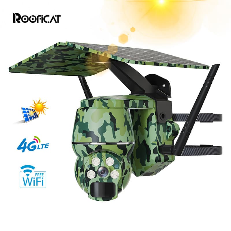 Camera surveillance outdoor 4G CCTV security wifi camera solar electric Камера 7