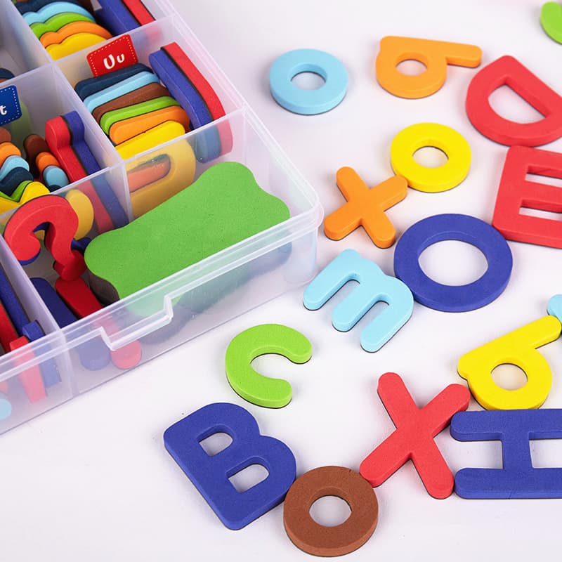 Educational children's toys alphabet magnetic stickers primary school word spelling English teaching aids small toys wholesale 3