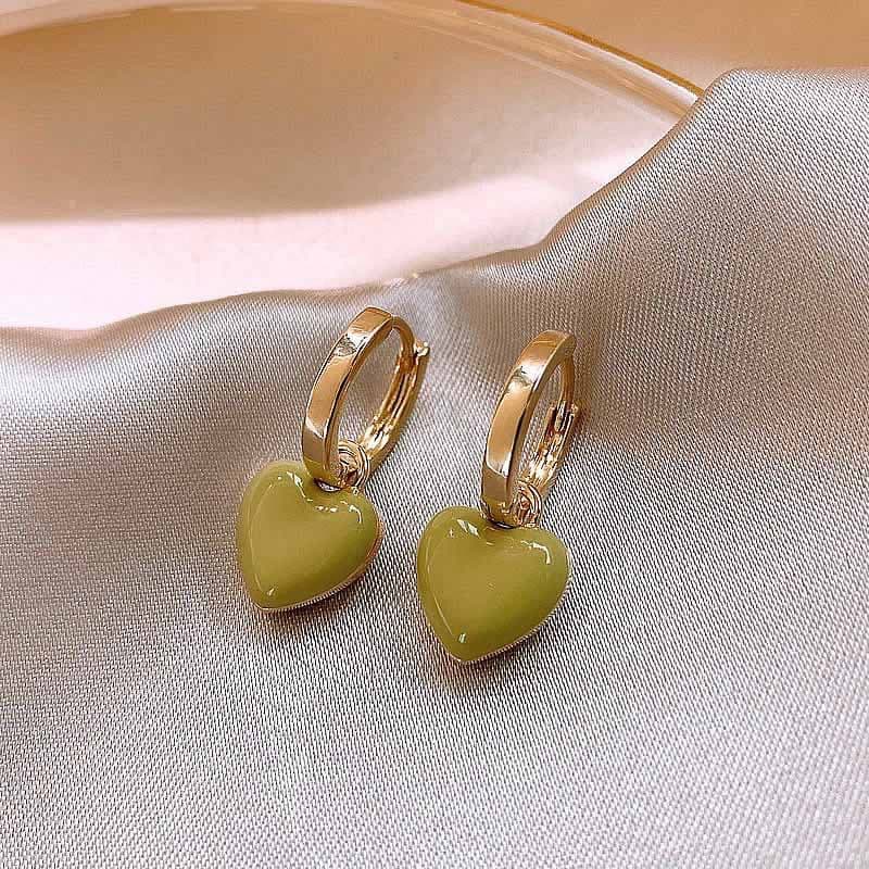 A high-end two-wear love/square oil drop earrings with simple style and ear buckle earrings 5
