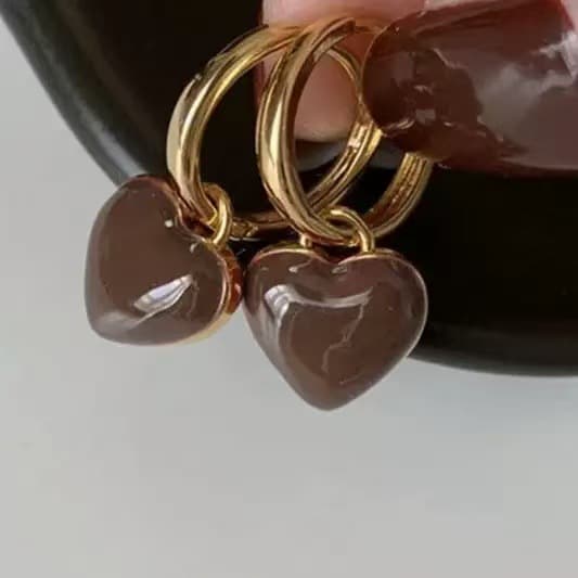 A high-end two-wear love/square oil drop earrings with simple style and ear buckle earrings 7