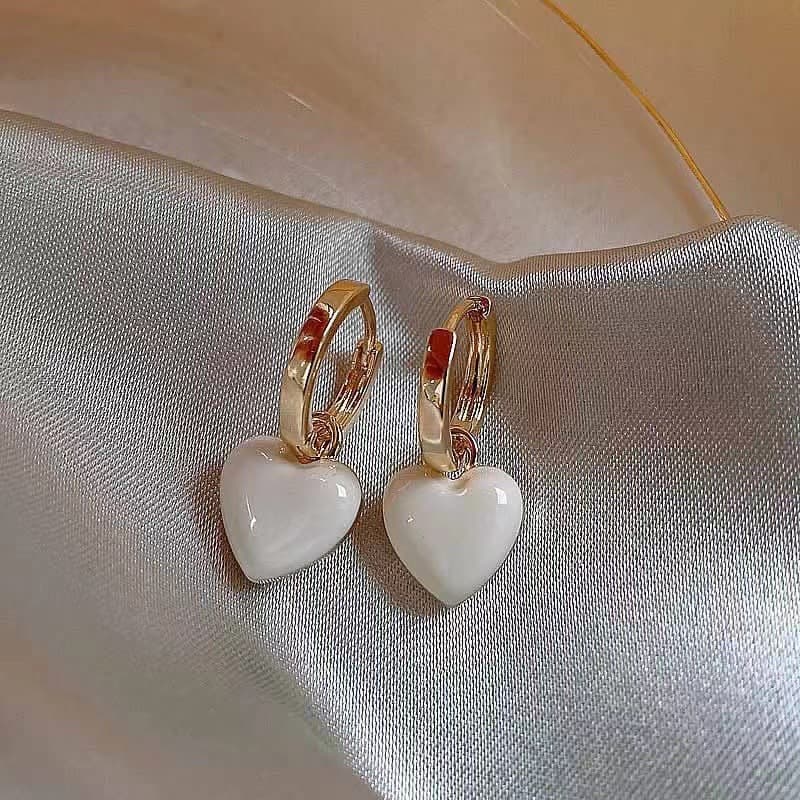 A high-end two-wear love/square oil drop earrings with simple style and ear buckle earrings 8