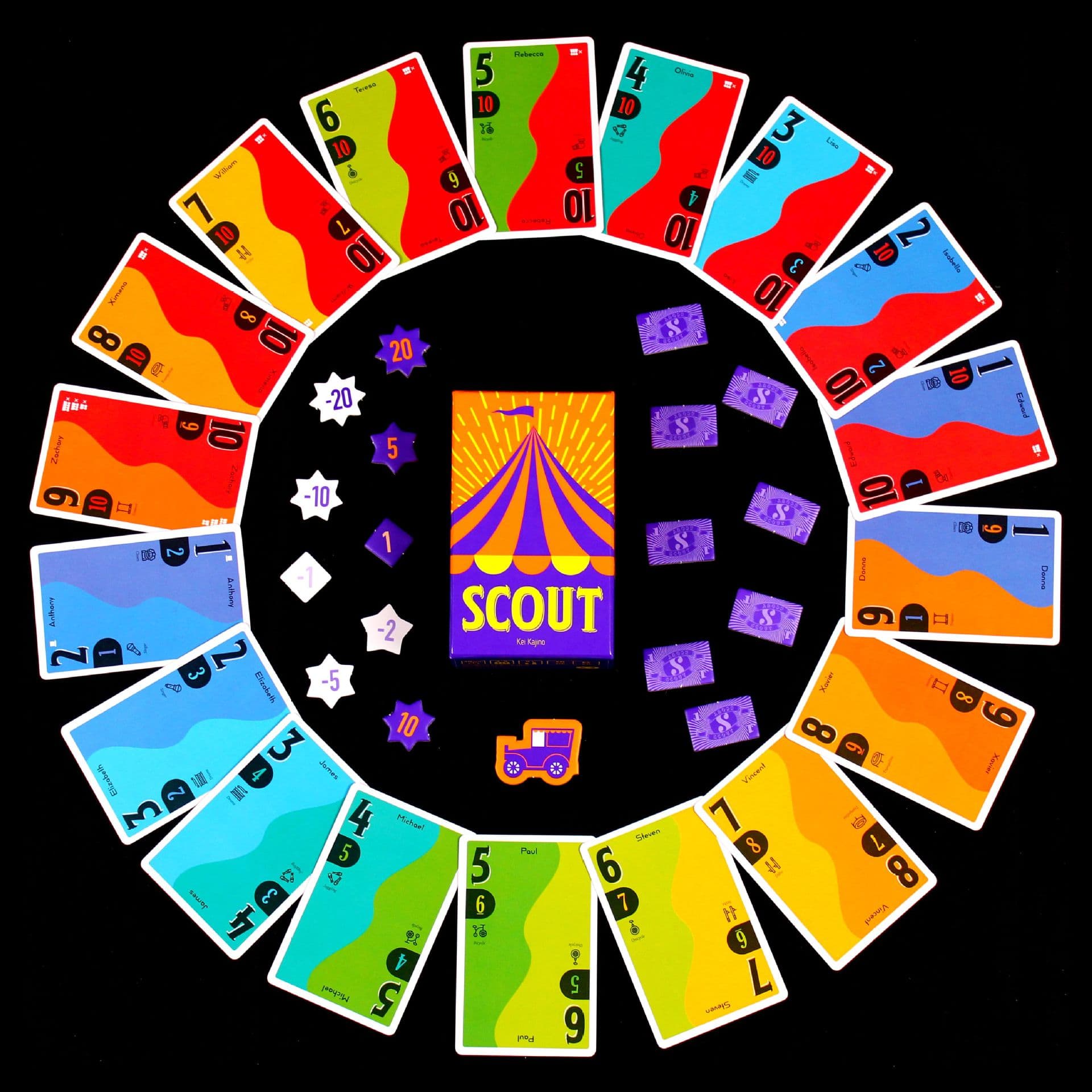 Search for circus scout Chinese and English bilingual board game poker multiplayer party fun scout party scout punishment card 4
