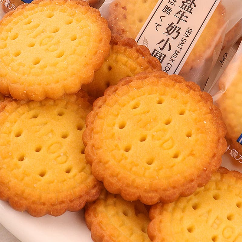 Japanese-style sea salt pancakes, milk crackers, individual small packages, nutritious children's snacks, whole box 4