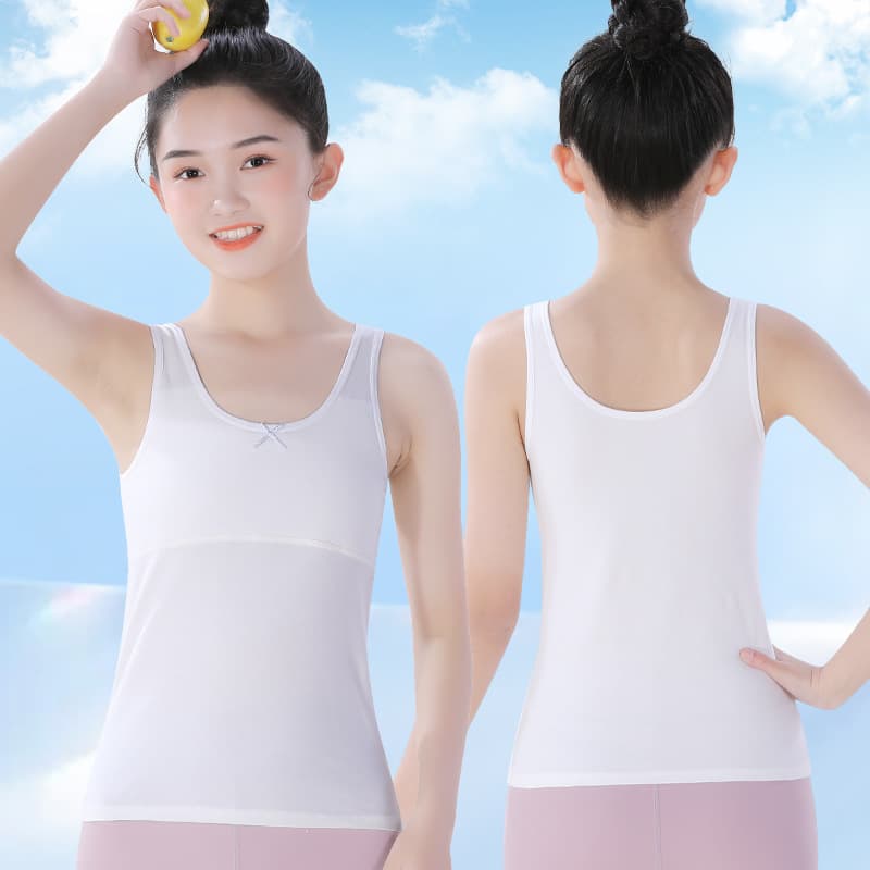 Girls underwear development period primary school students pure cotton children's vest inner wear girl tube top older children 10 years old 11 summer 10