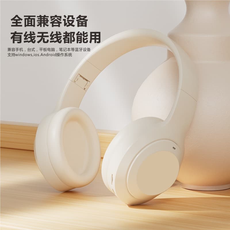 All-in-one large earmuffs wireless Bluetooth headset new product cross-border call e-sports gaming network computer headset 5