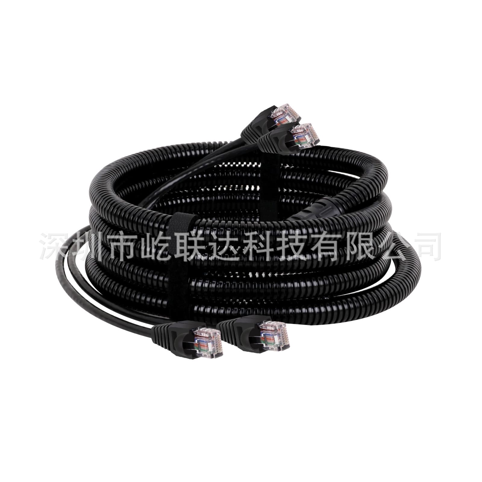Two-in-one Category 6 network cable Ethernet extension cable engineering wiring with waterproof pipe hose Gigabit twisted pair 2