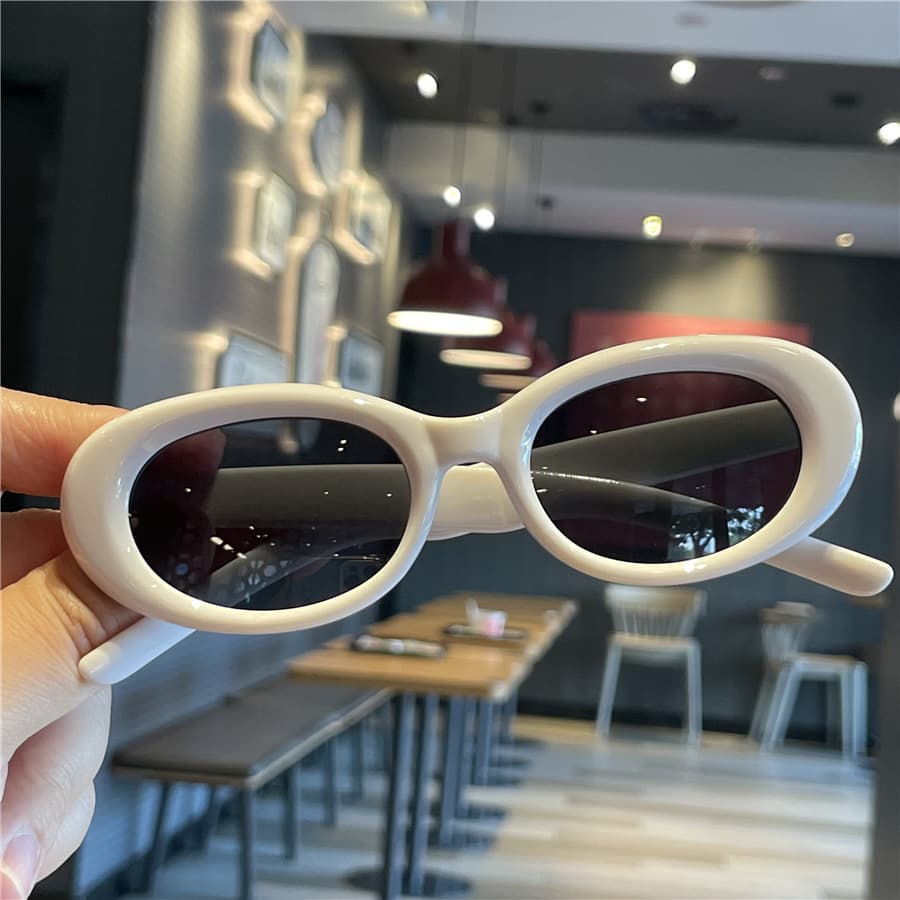 Fashionable and simple oval small frame children's sunglasses baby sunglasses parent-child glasses sun protection cross-border children's sunglasses 5