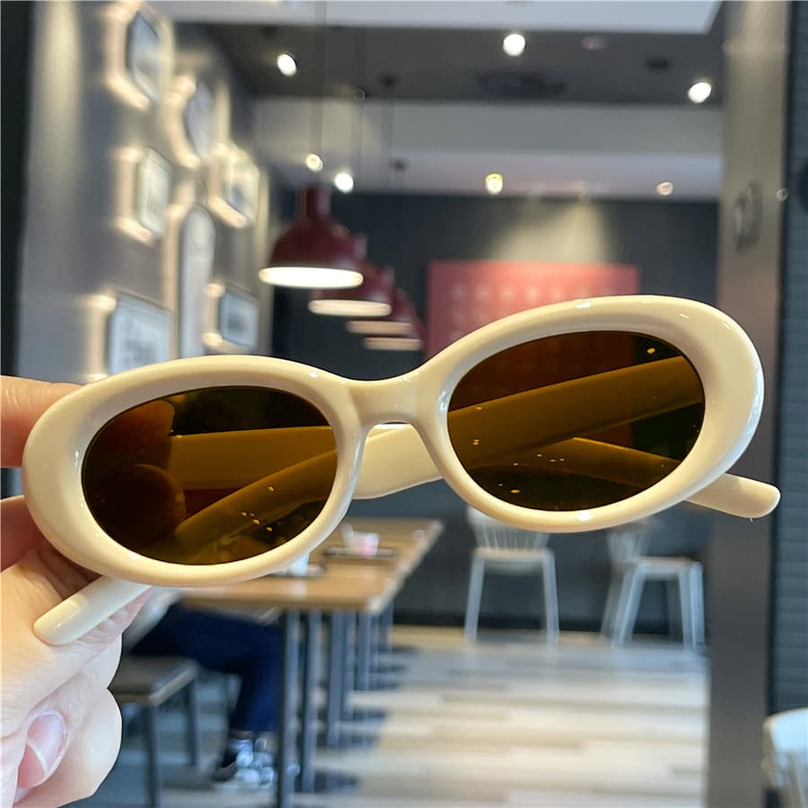 Fashionable and simple oval small frame children's sunglasses baby sunglasses parent-child glasses sun protection cross-border children's sunglasses 9