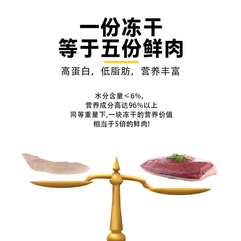 Pet freeze-dried dog, cat and duck small breasts freeze-dried molar pure meat snacks for fattening and hairy dogs, adult cats and kittens, duck breast meat 5