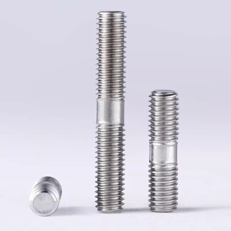 304 stainless steel double-headed bolt stud butt screw two-headed screw GB901 screw rod M4M5M6M8 4