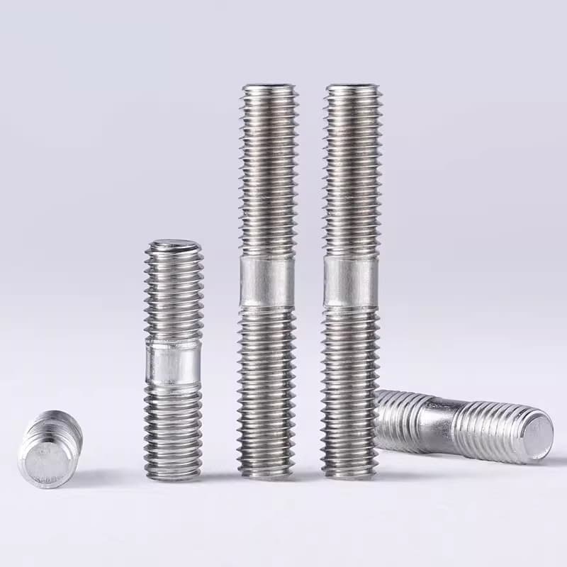304 stainless steel double-headed bolt stud butt screw two-headed screw GB901 screw rod M4M5M6M8 5