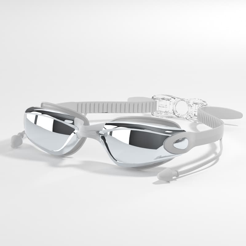 Cross-border swimming goggles for adults and men, electroplated high-definition waterproof and anti-fog swimming goggles, myopia suit, swimming cap, nose clip and earplugs 9