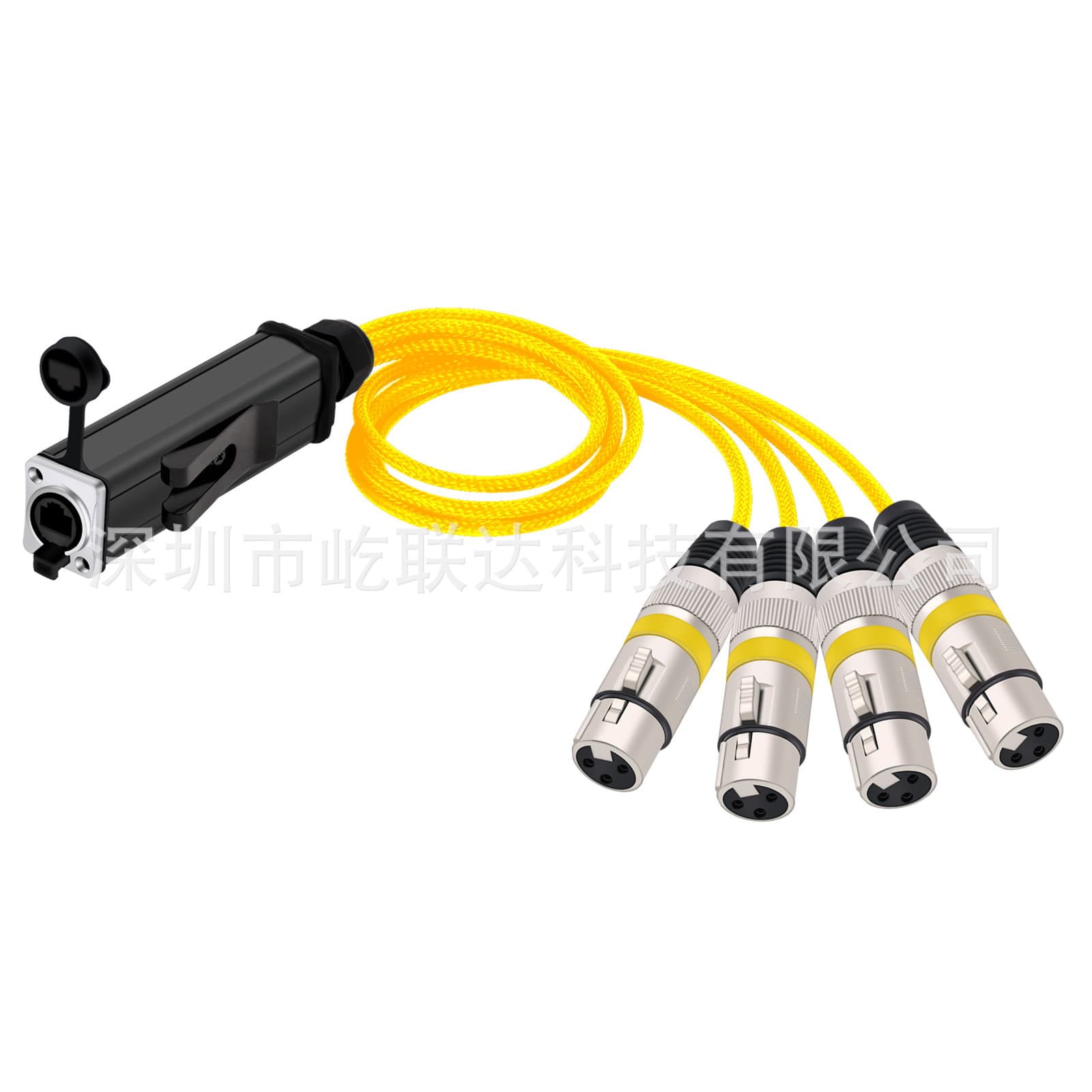 Waterproof RJ45 shielded network signal cable Ethernet power cable microphone microphone cable audio cable 4
