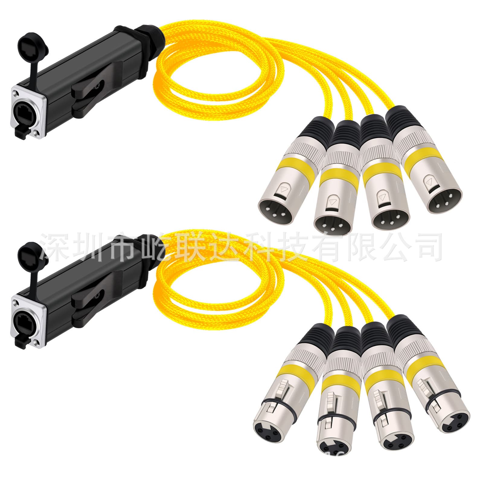Waterproof RJ45 shielded network signal cable Ethernet power cable microphone microphone cable audio cable 1