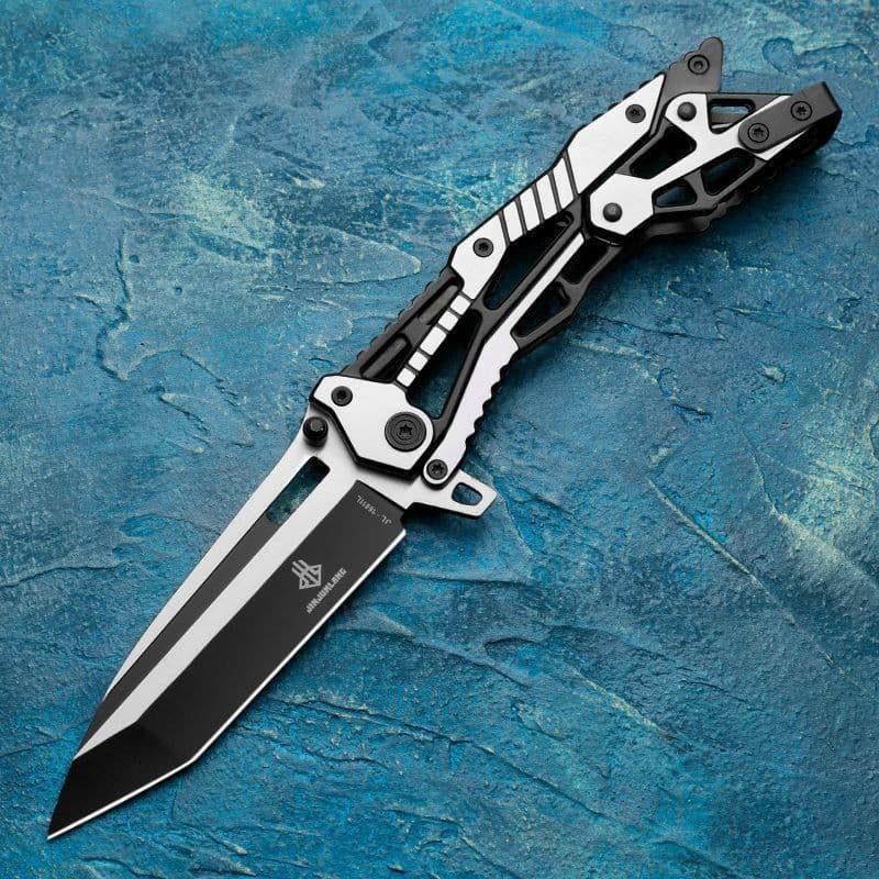 Multifunctional mechanical pocket knife, outdoor survival knife, outdoor camping tool, all stainless steel folding knife, folding knife on behalf of others 7