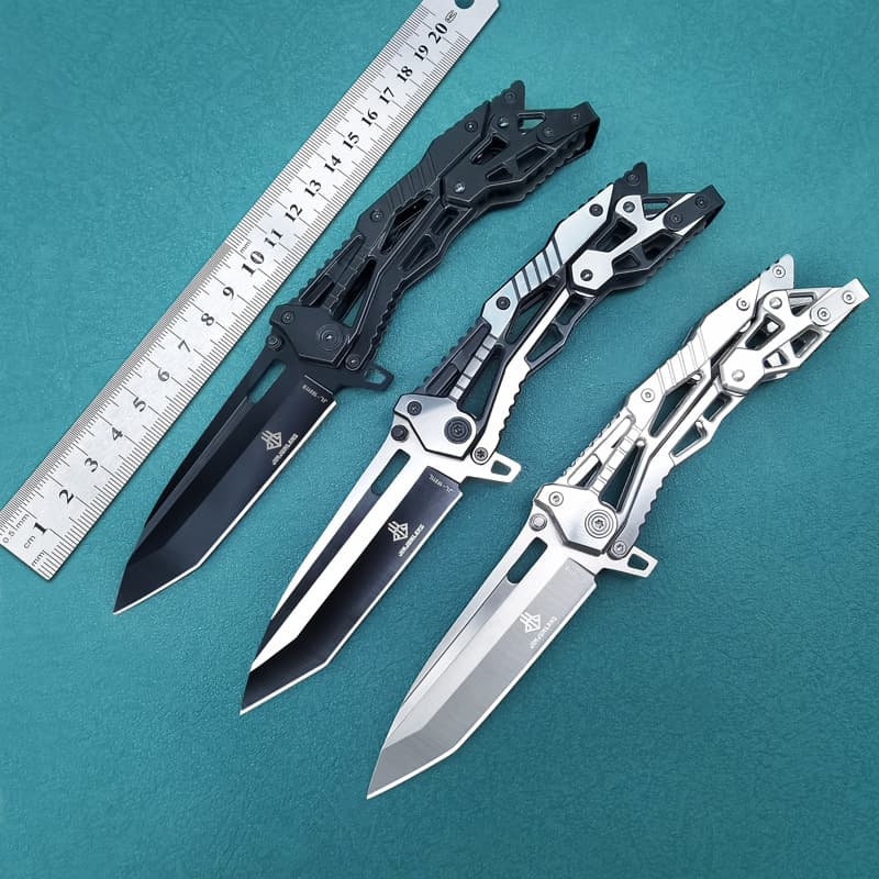 Multifunctional mechanical pocket knife, outdoor survival knife, outdoor camping tool, all stainless steel folding knife, folding knife on behalf of others 1