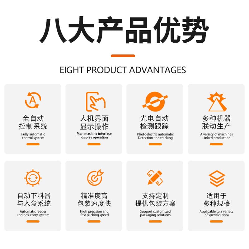 Electronic product cartoning machine equipment Fully automatic material sorting and cartoning machine Mobile phone screen mobile phone shell cartoning machine Packaging machine 3