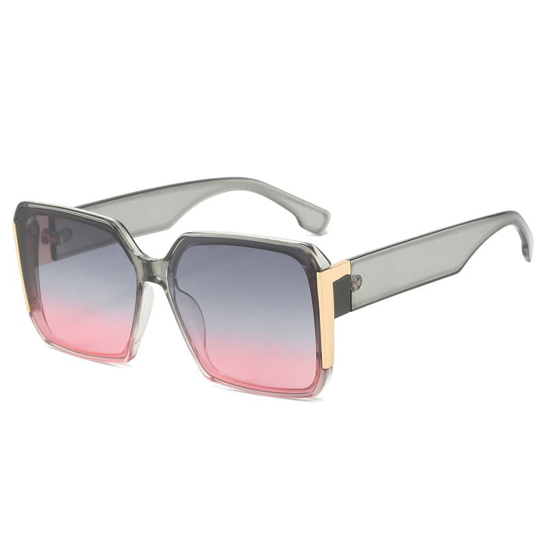 2024 New Women's Square Sunglasses European and American Fashion Women's Sunglasses Cross-Border Decorative Color Sunglasses Trend 3