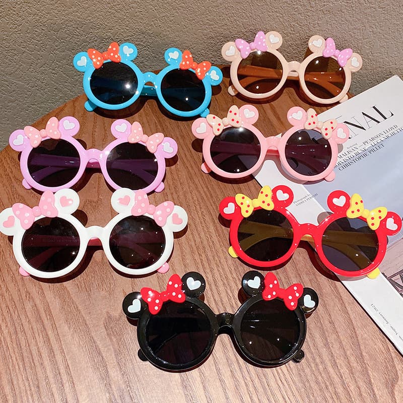 Children's glasses 2025 new style little girl fashion Minnie sunglasses sunglasses girls anti-UV sunglasses 3