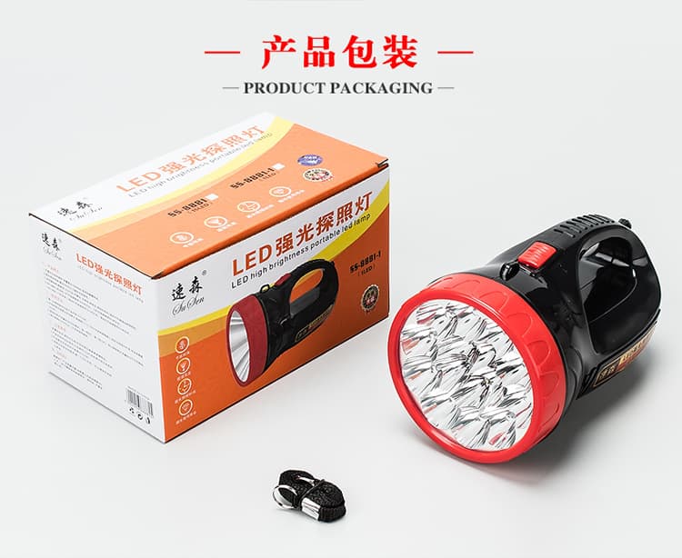 Fire flashlight led strong light outdoor lighting hotel inspection emergency flashlight printable LOGO flashlight 10