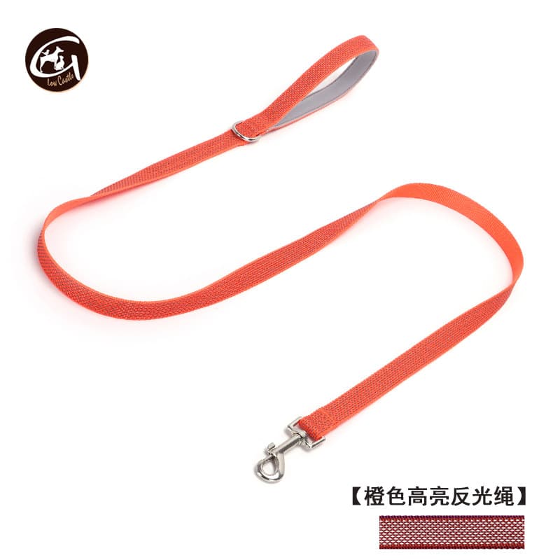 High-gloss reflective nylon dog leash, strong soft handle for walking the dog, pet dog leash 8