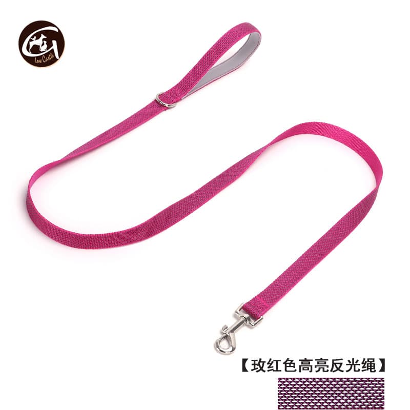 High-gloss reflective nylon dog leash, strong soft handle for walking the dog, pet dog leash 10