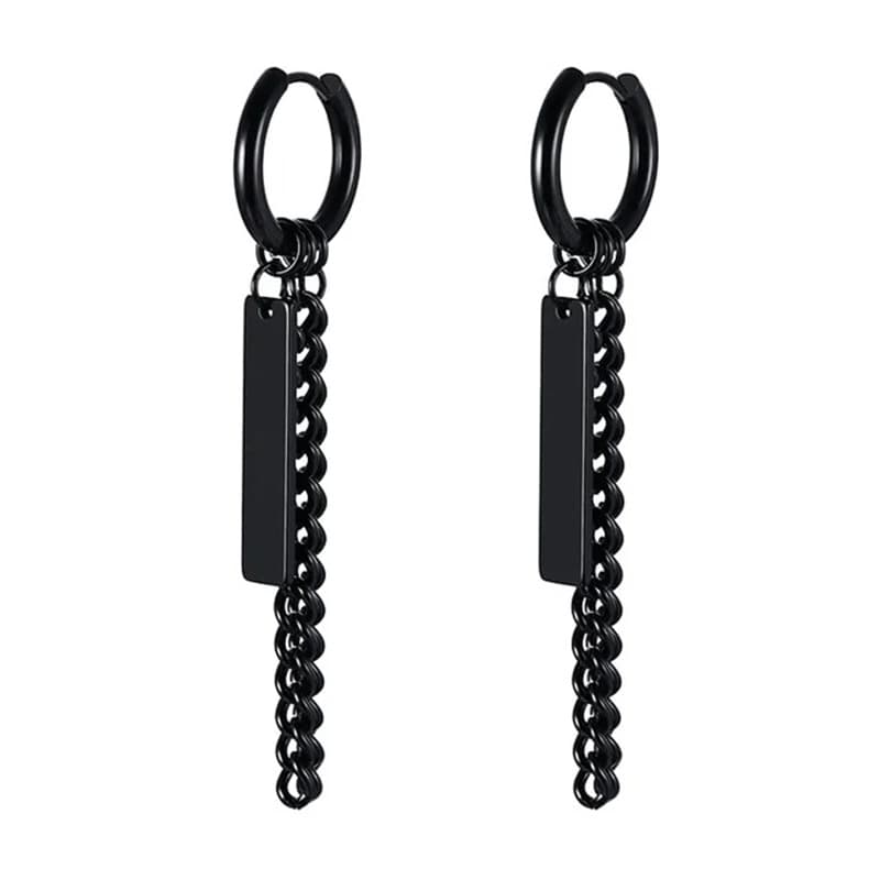 European and American retro style Dongguan fashion earrings pendant stainless steel earrings set unisex wholesale internet celebrity 5