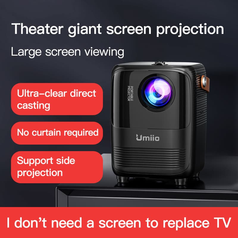 Cross-border umiio mini A008 outdoor portable home use S11 ultra-high definition projector small theater wholesale 1