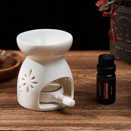 Dry-burning aromatherapy candle lamp essential oil lamp ceramic incense stove bedroom living room kitchen aroma humidifier 1