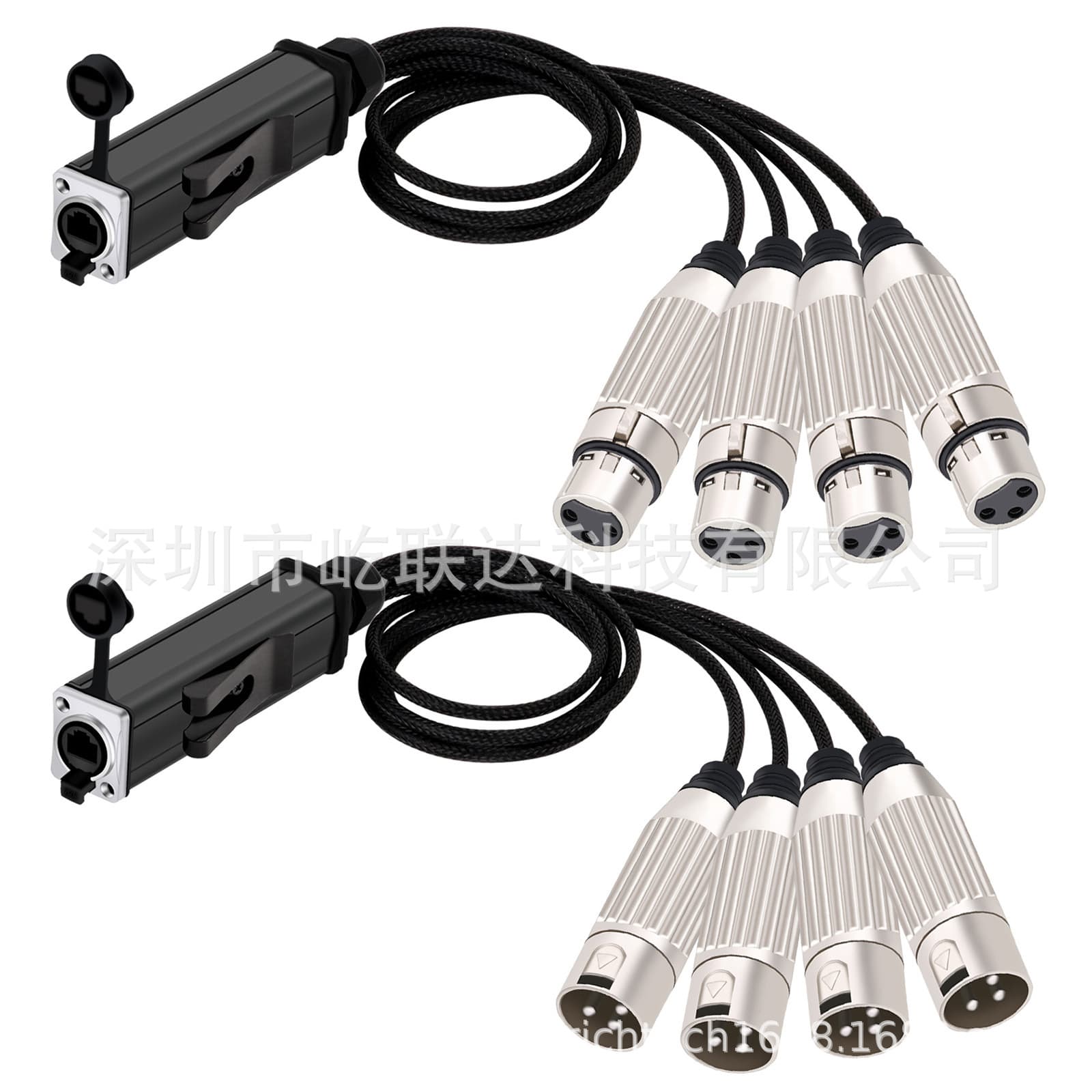 Waterproof RJ45 shielded network signal cable Ethernet power cable microphone microphone cable audio cable 2
