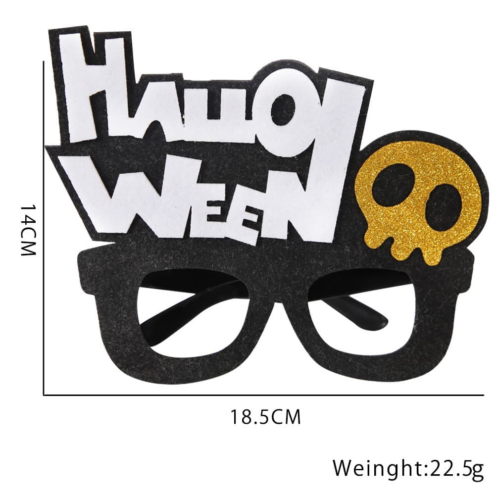 Halloween decoration supplies glasses holiday party dress up photo props horror demon skull ghost glasses frame 9