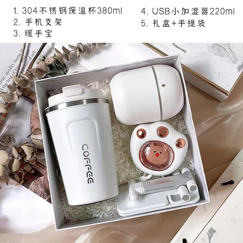 Business souvenirs for opening team building, employee customer gifts, birthdays, business high-end practical thermos cup gift box 5