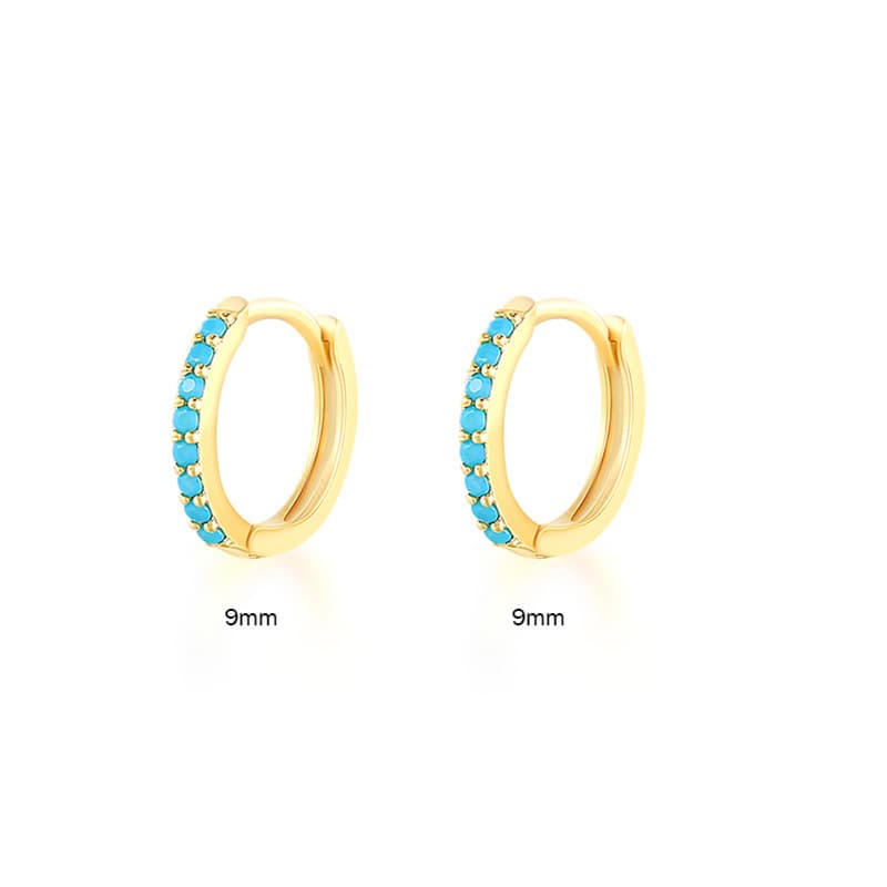 Amazon European and American cross-border best-selling circle diamond earrings earrings zircon earrings light luxury fashion earrings jewelry 6