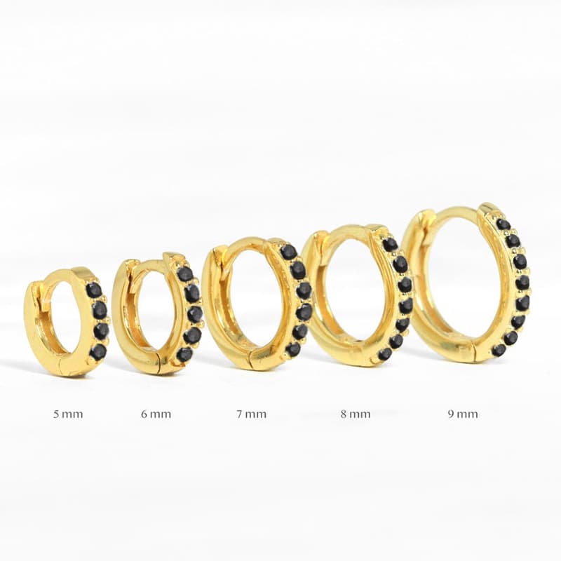 Amazon European and American cross-border best-selling circle diamond earrings earrings zircon earrings light luxury fashion earrings jewelry 7